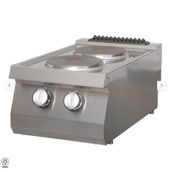  Εστία βαρέως τύπου - 2 καυστήρες - Ηλεκτρική - Μονή μονάδα - 70cm Deep